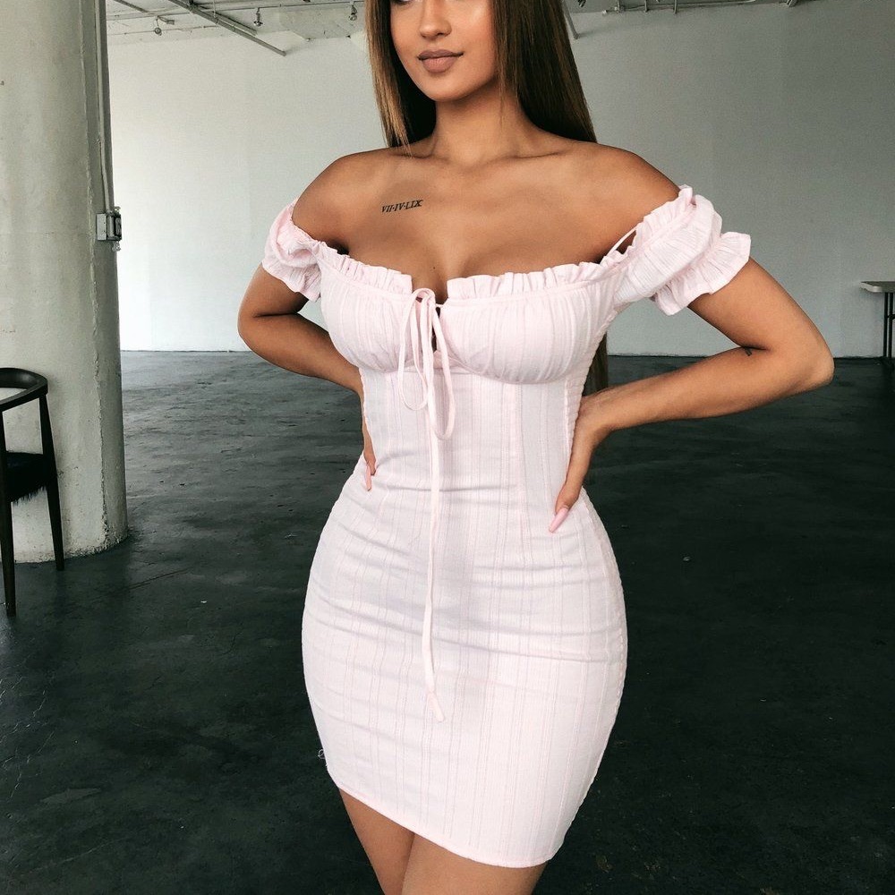 OotdFash Off Shoulder Dress